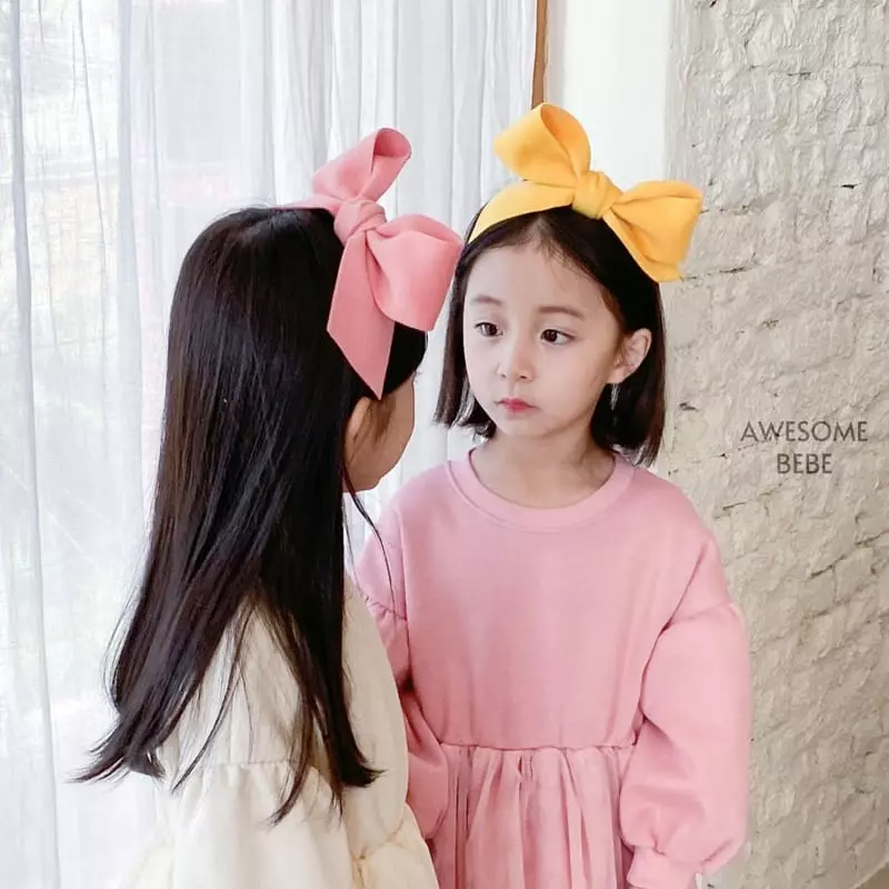 Awesome Bebe - Korean Children Fashion - #kidsshorts - Big Ribbon Hairband - 9