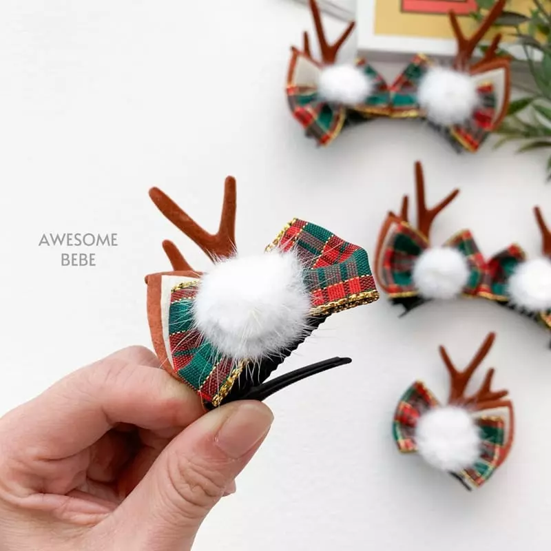 Awesome Bebe - Korean Children Fashion - #kidsshorts - Deer Hairpin - 7