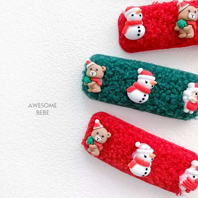Awesome Bebe - Korean Children Fashion - #kidsshorts - Christmas Hairpin - 5