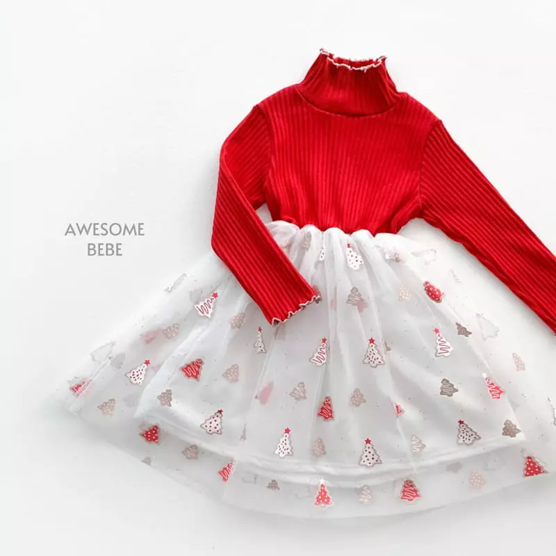Awesome Bebe - Korean Children Fashion - #kidzfashiontrend - Christams Fleece One-piece