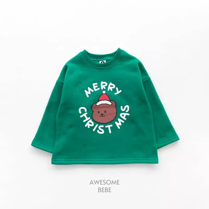Awesome Bebe - Korean Children Fashion - #kidzfashiontrend - Merry Bear Tee - 12