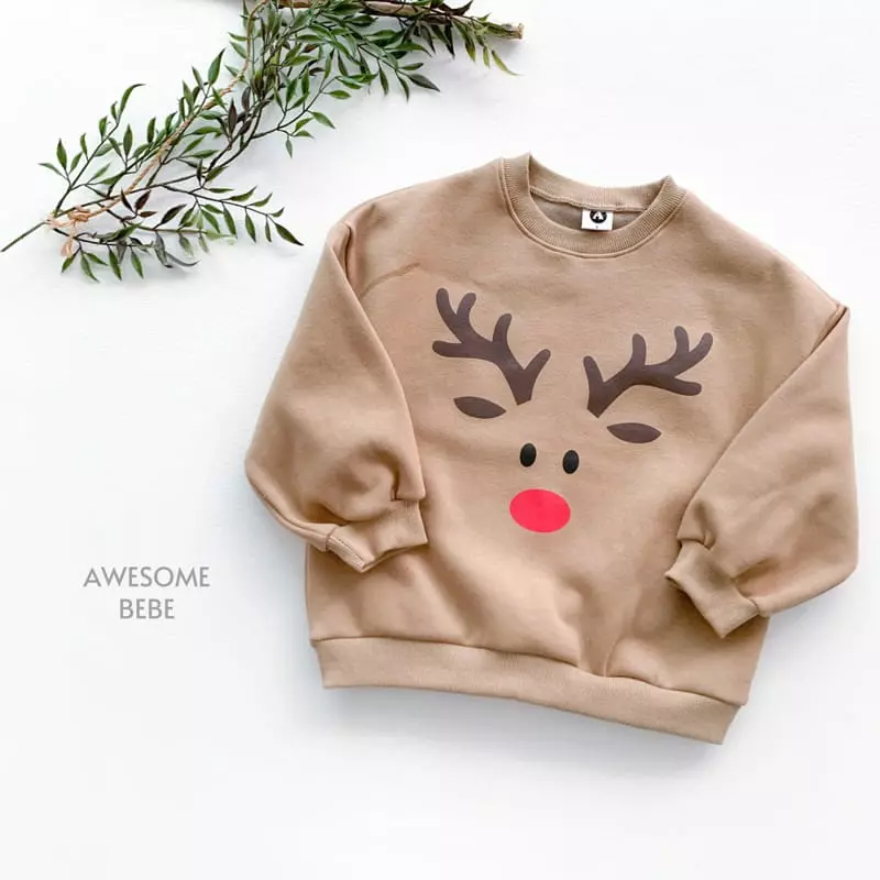 Awesome Bebe - Korean Children Fashion - #Kfashion4kids - Rudolf Sweatshirt - 4