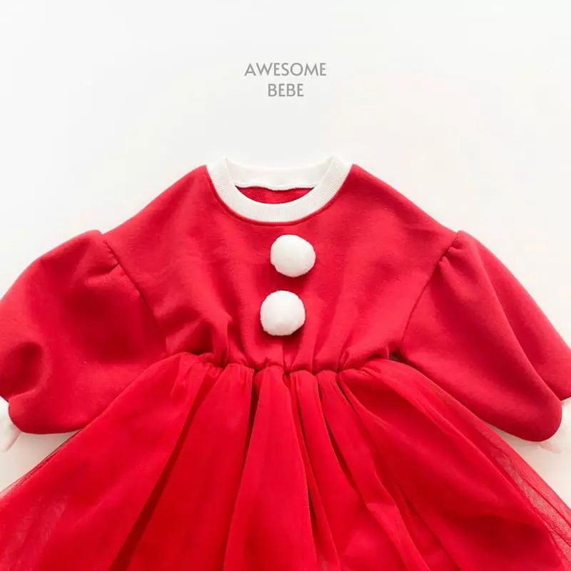 Awesome Bebe - Korean Children Fashion - #magicofchildhood - Santa Fleece One-piece - 2