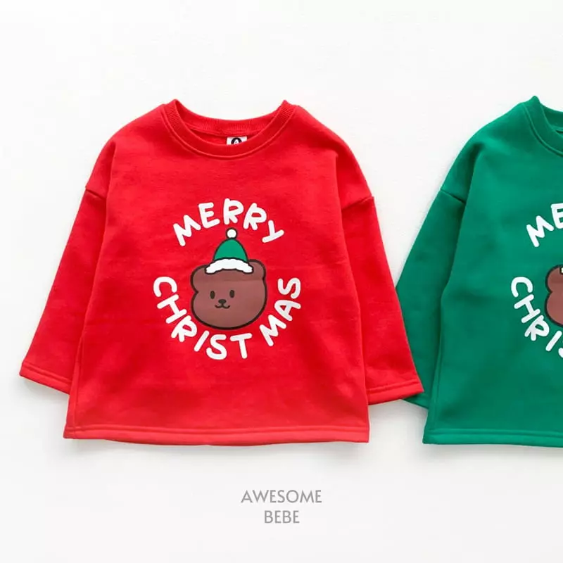 Awesome Bebe - Korean Children Fashion - #magicofchildhood - Merry Bear Tee