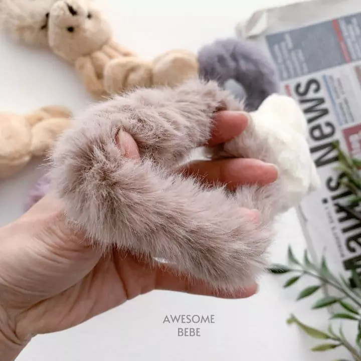 Awesome Bebe - Korean Children Fashion - #minifashionista - Fluffy Hairring [randomly Color Set of 5] - 7