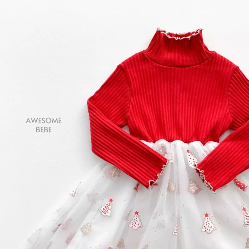 Awesome Bebe - Korean Children Fashion - #minifashionista - Christams Fleece One-piece - 5