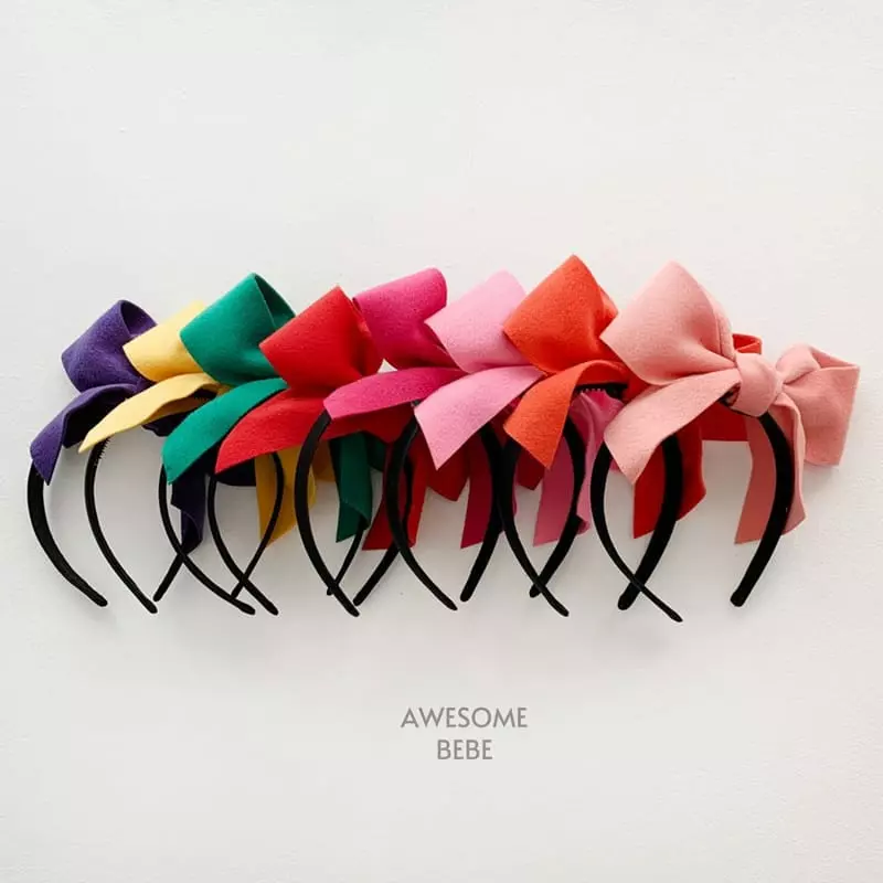 Awesome Bebe - Korean Children Fashion - #minifashionista - Big Ribbon Hairband