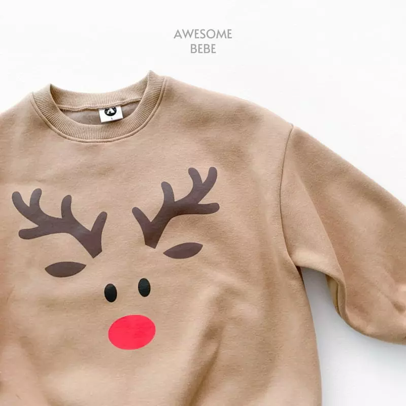 Awesome Bebe - Korean Children Fashion - #prettylittlegirls - Rudolf Sweatshirt - 7