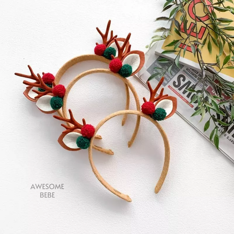 Awesome Bebe - Korean Children Fashion - #prettylittlegirls - Rudolf Hairband