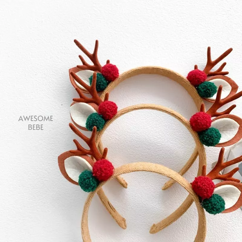 Awesome Bebe - Korean Children Fashion - #toddlerclothing - Rudolf Hairband - 4