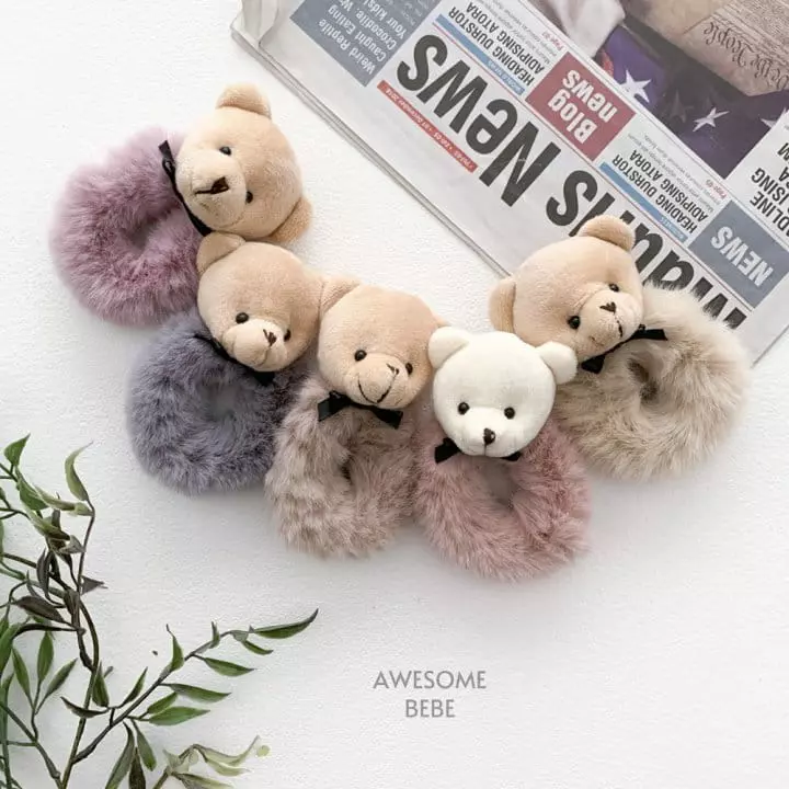 Awesome Bebe - Korean Children Fashion - #todddlerfashion - Fluffy Hairring [randomly Color Set of 5] - 9