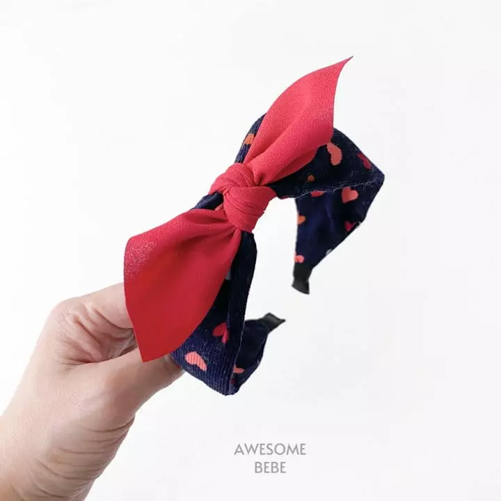 Awesome Bebe - Korean Children Fashion - #todddlerfashion - Heart Ribbon Hairband - 8