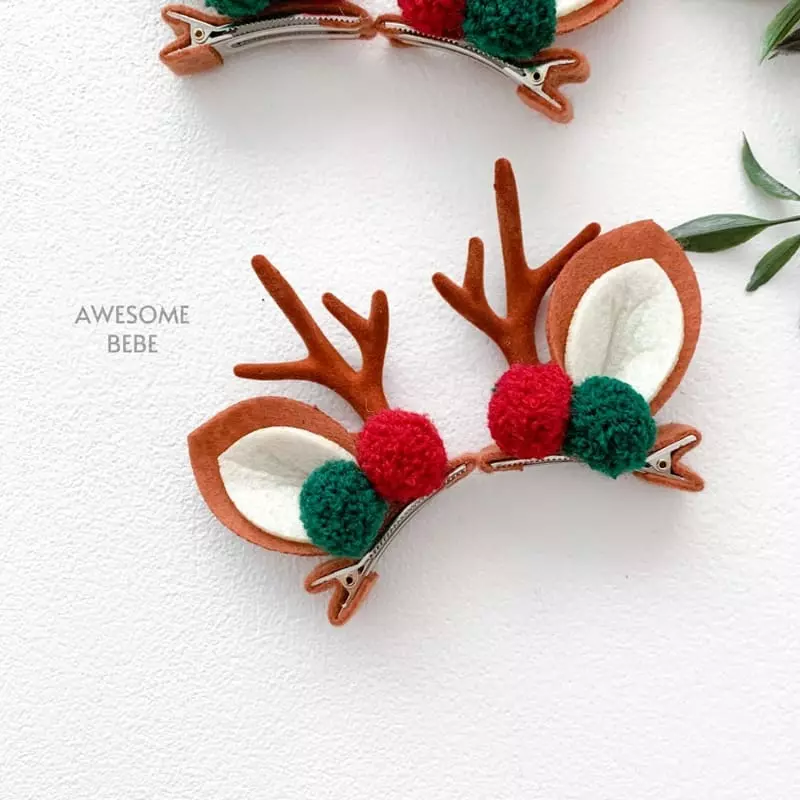 Awesome Bebe - Korean Children Fashion - #toddlerclothing - Rudolf Hairpin - 2