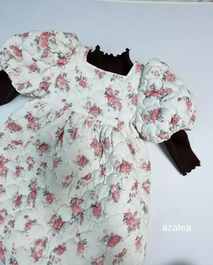Azalea - Korean Children Fashion - #kidzfashiontrend - Rose Quilting One-piece