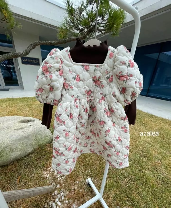 Azalea - Korean Children Fashion - #littlefashionista - Rose Quilting One-piece - 3