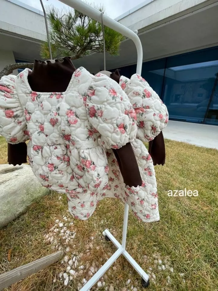 Azalea - Korean Children Fashion - #littlefashionista - Rose Quilting One-piece - 4