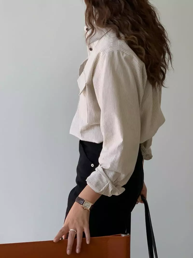 Baking Powder - Korean Women Fashion - #womensfashion - Clean Shirt - 4