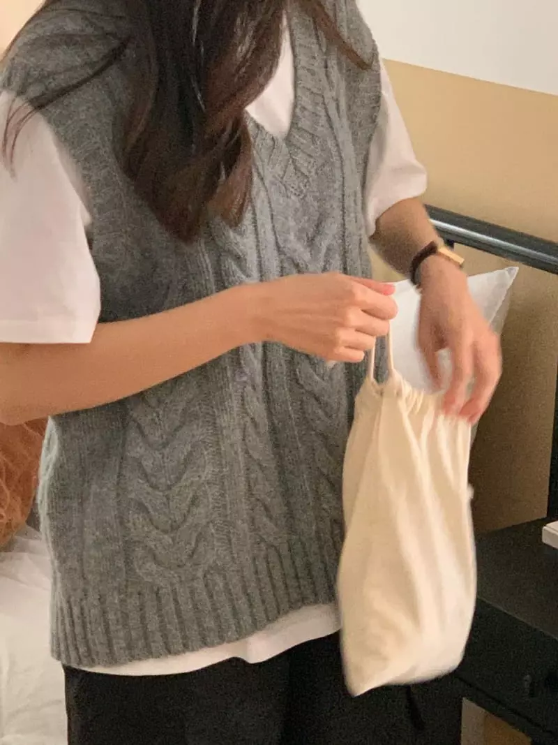 Baking Powder - Korean Women Fashion - #momslook - Illy Twist Vest