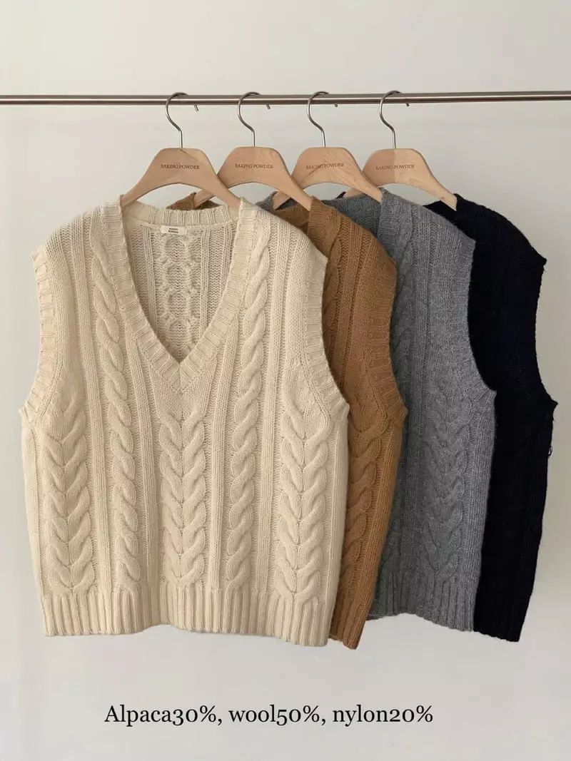 Baking Powder - Korean Women Fashion - #momslook - Illy Twist Vest - 9