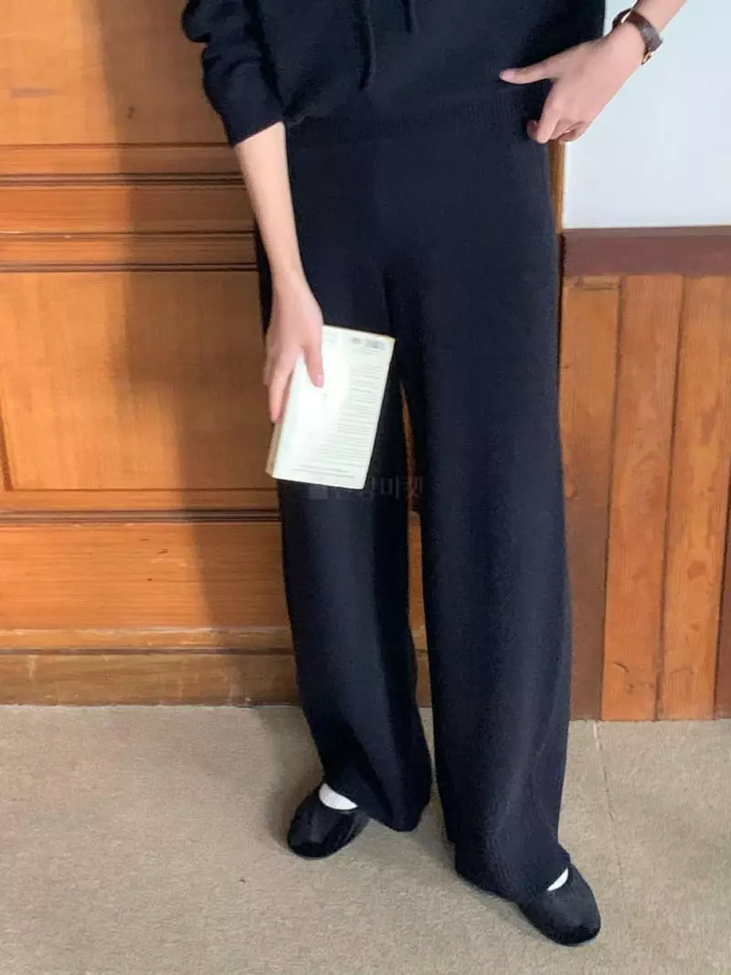 Baking Powder - Korean Women Fashion - #momslook - East Knit Pants - 8