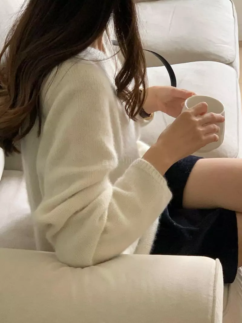 Baking Powder - Korean Women Fashion - #momslook - Wish Racoon Knit Tee - 2