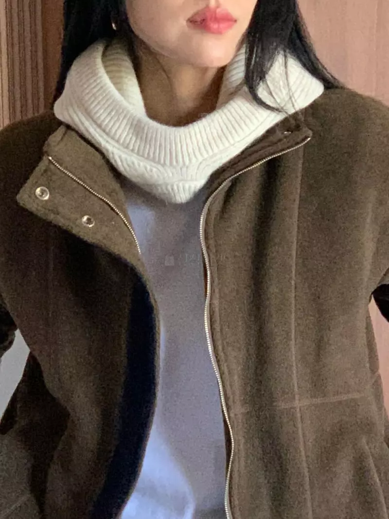 Baking Powder - Korean Women Fashion - #momslook - Alpa Knit Baraclava - 7