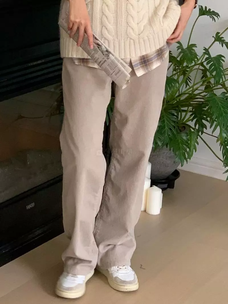 Baking Powder - Korean Women Fashion - #momslook - Need Rib Pants - 7