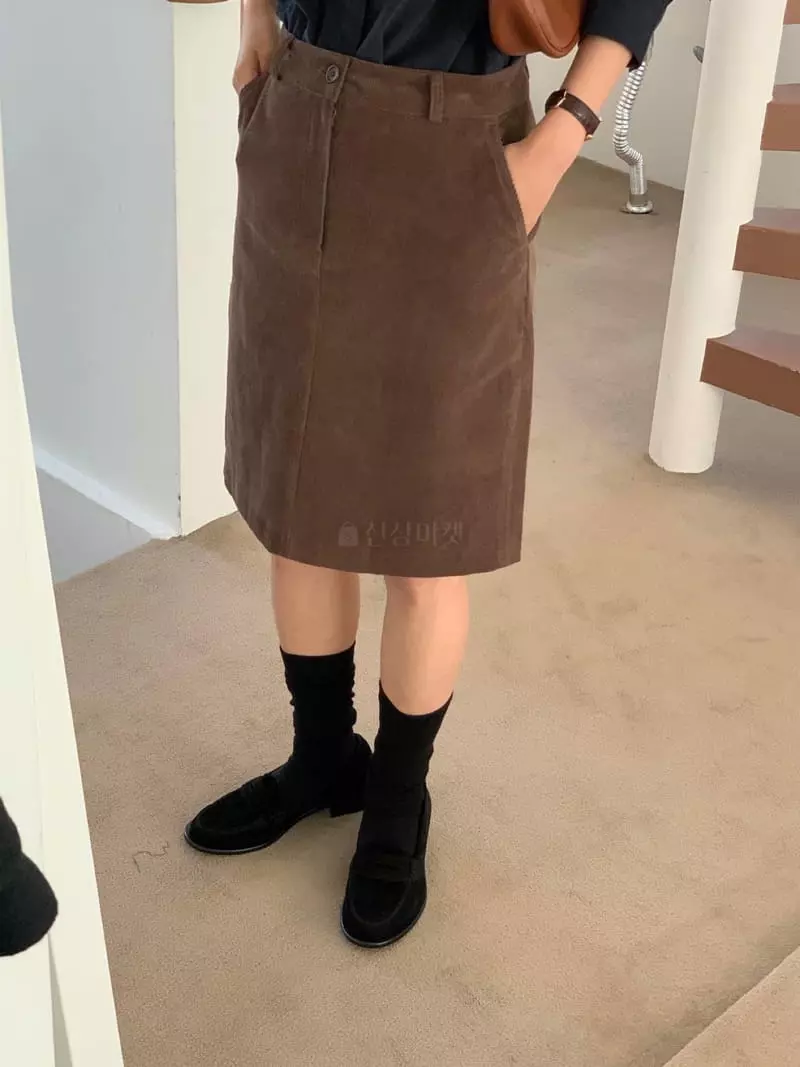 Baking Powder - Korean Women Fashion - #momslook - Pir Rib Skirt - 6