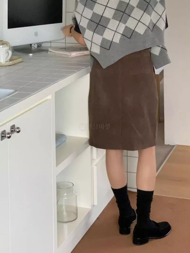Baking Powder - Korean Women Fashion - #momslook - Pir Rib Skirt - 8