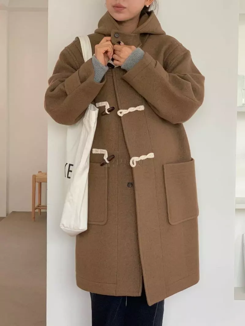 Baking Powder - Korean Women Fashion - #restrostyle - Blooming Dubble Coat - 8