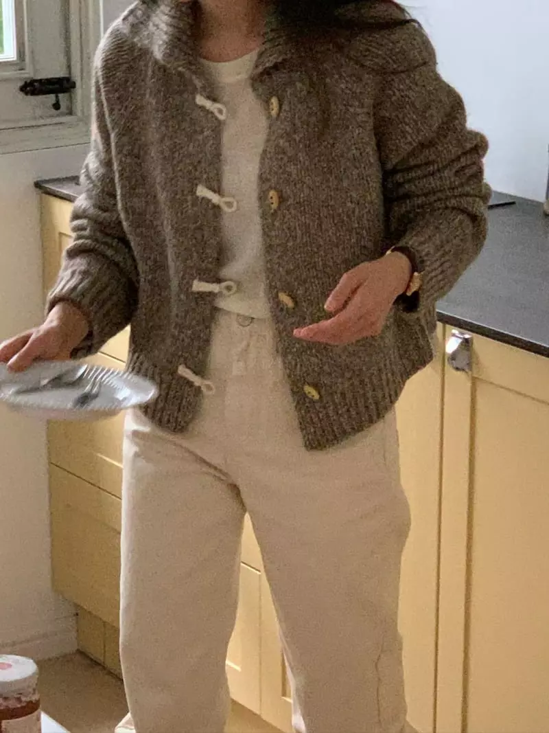 Baking Powder - Korean Women Fashion - #restrostyle - Peanuts Cardigan - 4