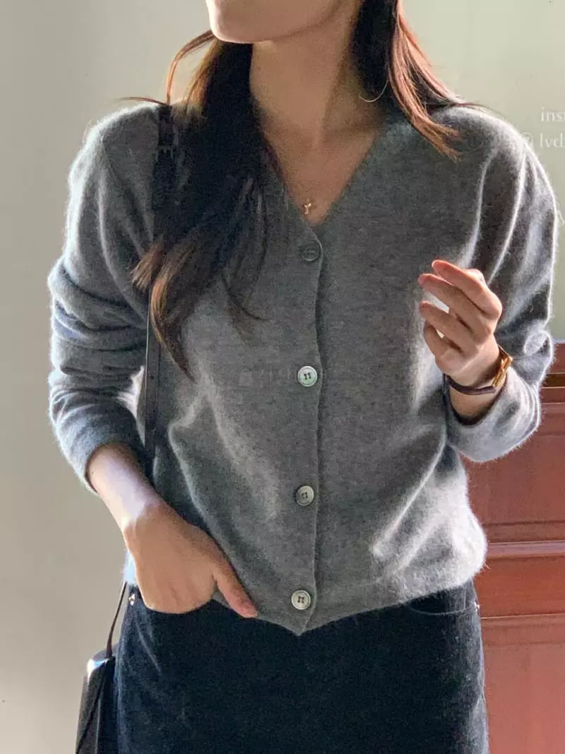 Baking Powder - Korean Women Fashion - #thatsdarling - Pist Cardigan Knit - 7