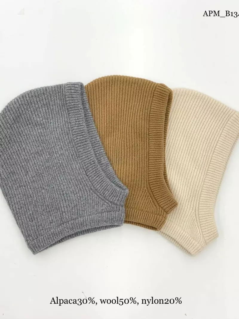 Baking Powder - Korean Women Fashion - #vintageinspired - Alpa Knit Baraclava - 9