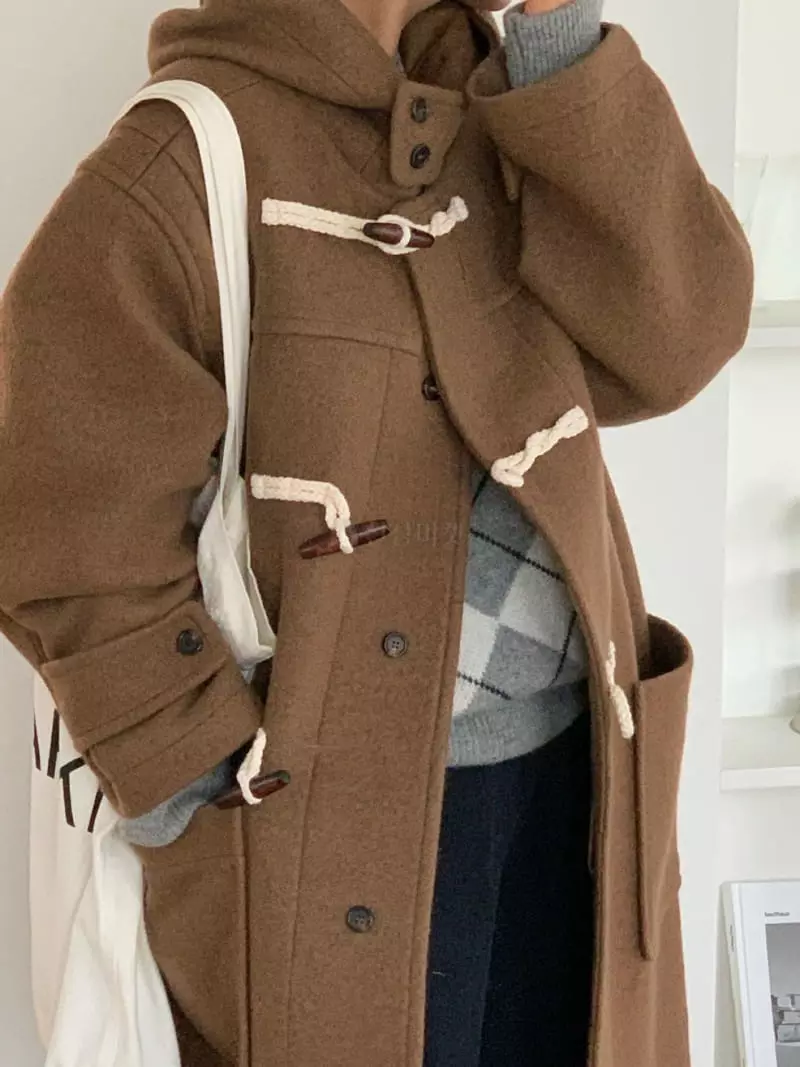 Baking Powder - Korean Women Fashion - #vintagekidsstyle - Blooming Dubble Coat - 6