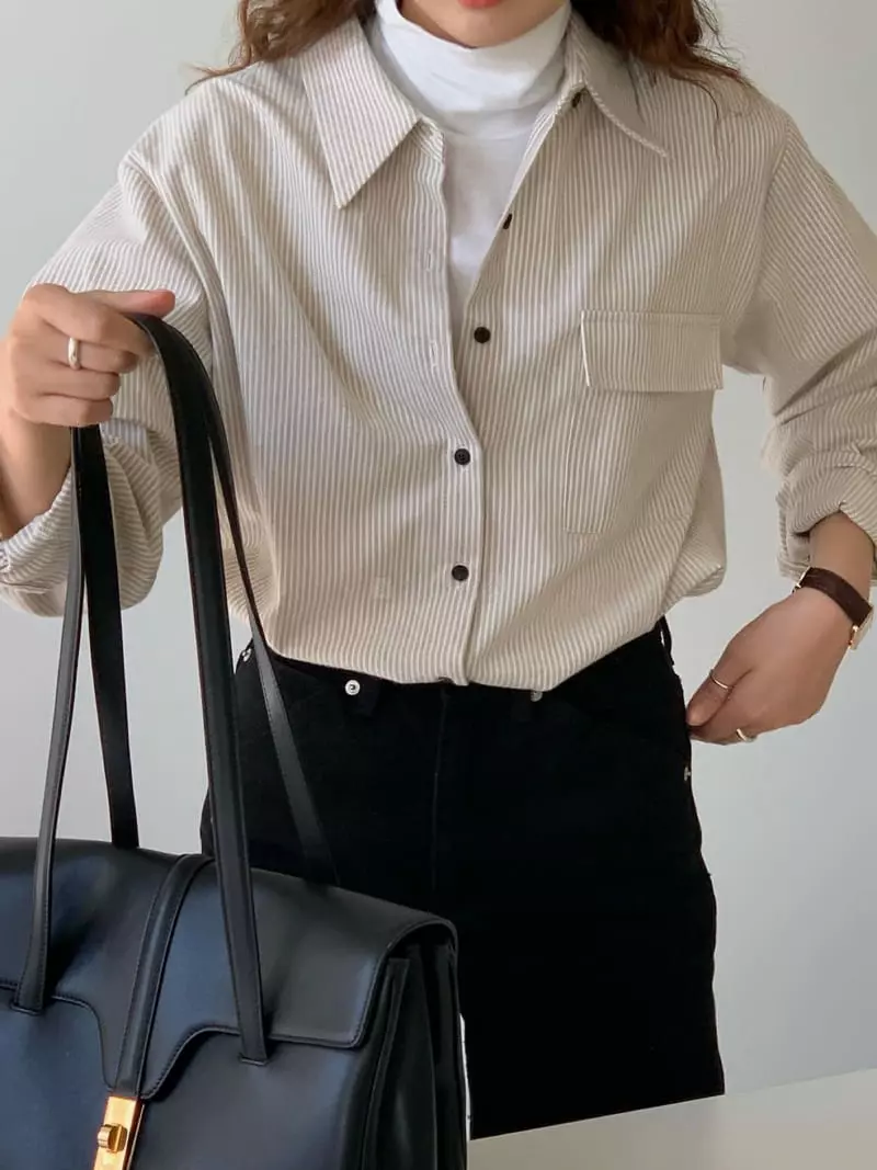 Baking Powder - Korean Women Fashion - #womensfashion - Clean Shirt - 5