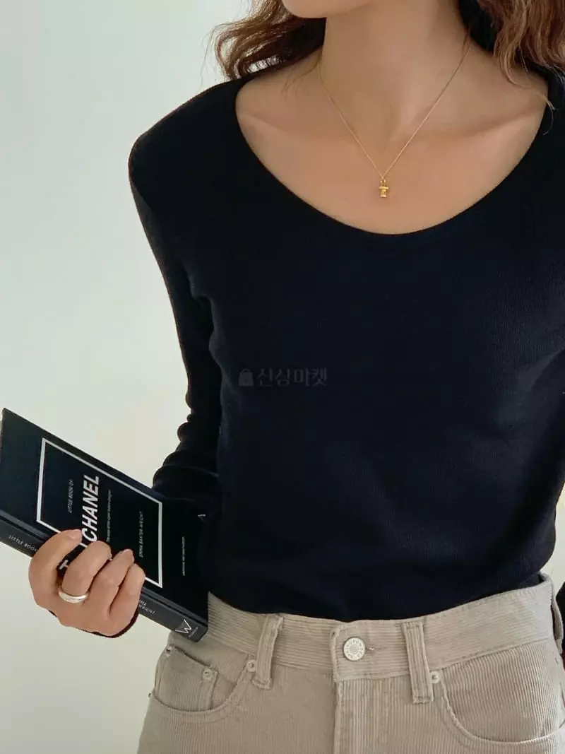 Baking Powder - Korean Women Fashion - #womensfashion - Coco Rib Tee - 3