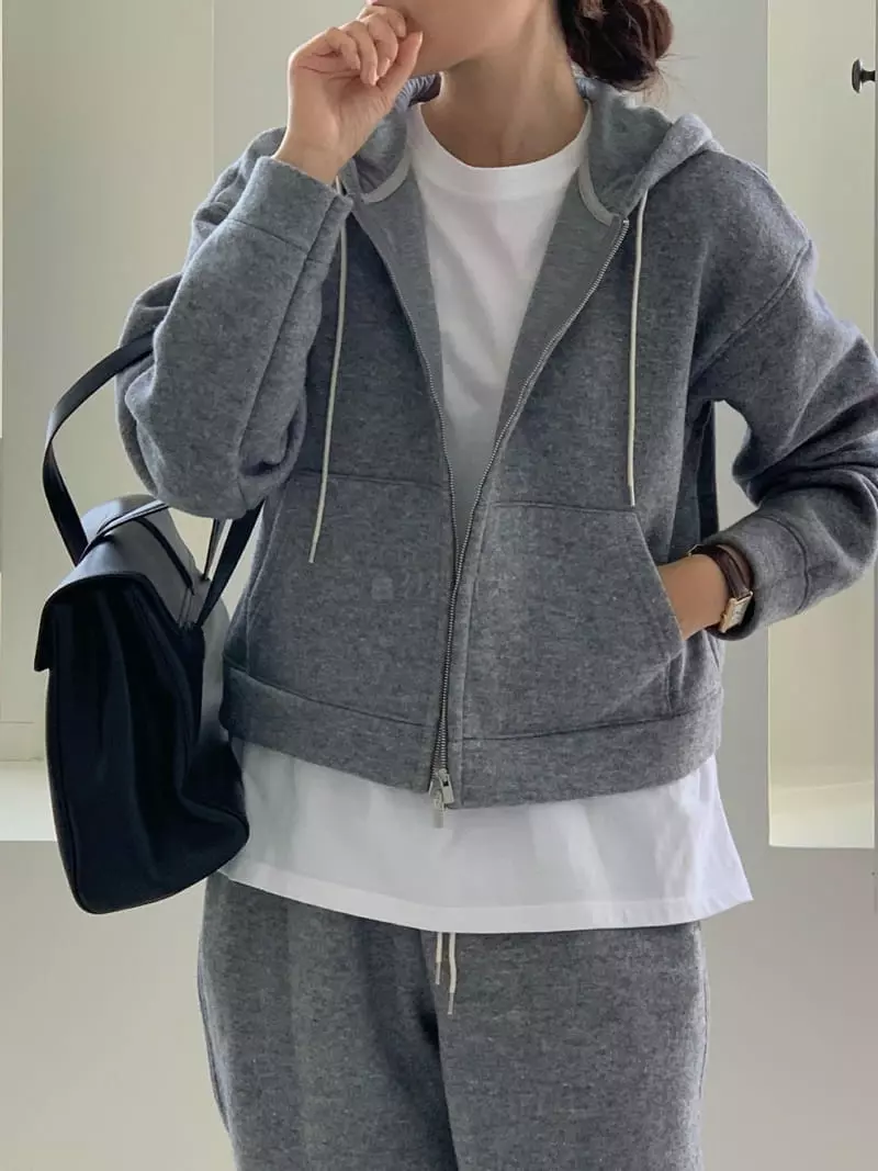 Baking Powder - Korean Women Fashion - #momslook - Judy Hoody Zip-up - 4