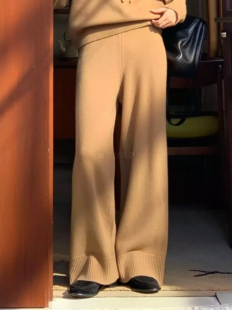 Baking Powder - Korean Women Fashion - #womensfashion - East Knit Pants - 3
