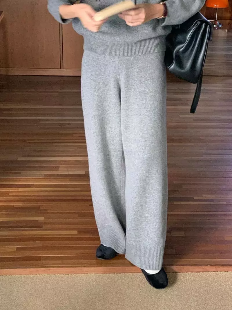 Baking Powder - Korean Women Fashion - #womensfashion - East Knit Pants - 5