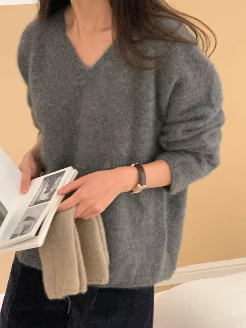 Baking Powder - Korean Women Fashion - #womensfashion - Wish Racoon Knit Tee - 5