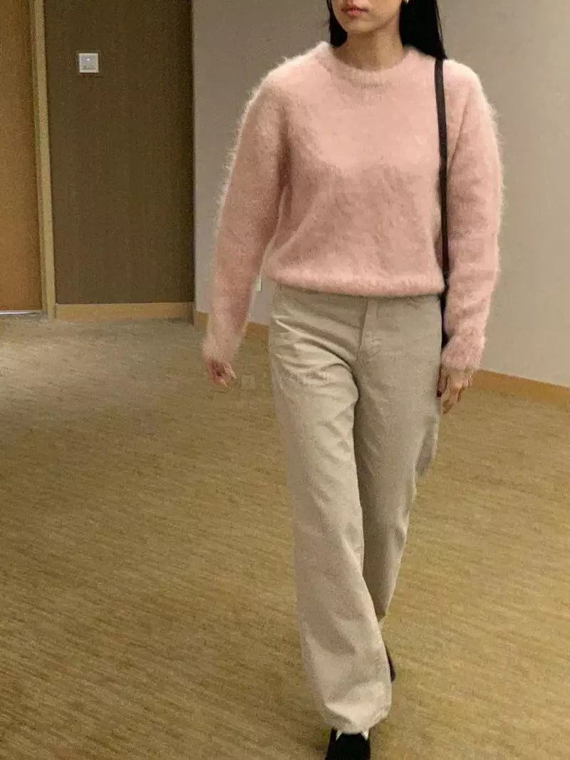 Baking Powder - Korean Women Fashion - #womensfashion - Muse Round Knit Tee - 2