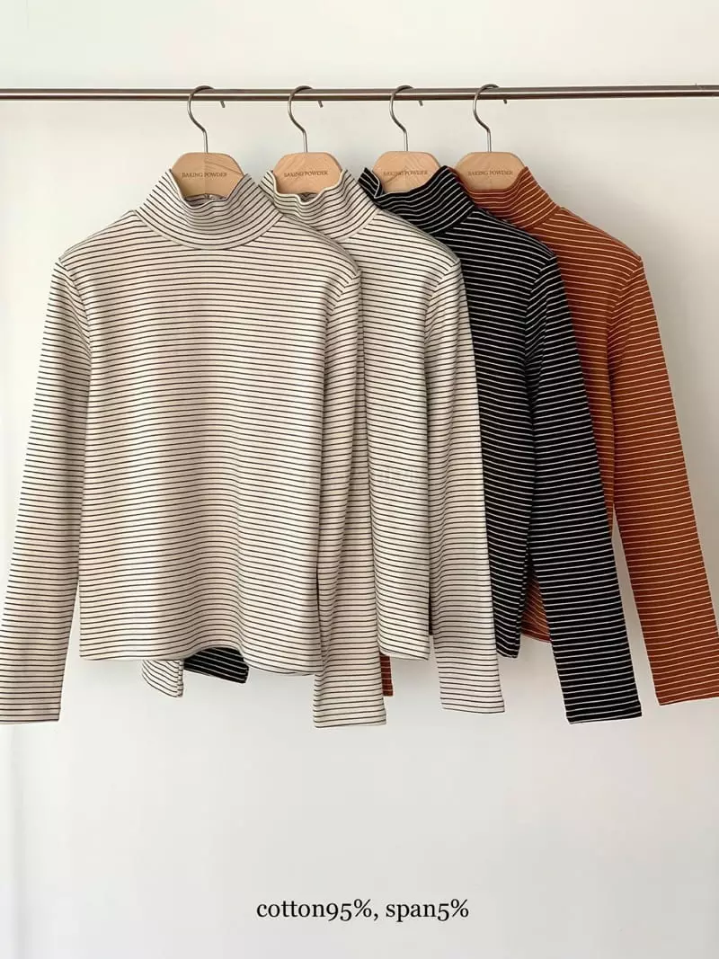 Baking Powder - Korean Women Fashion - #womensfashion - Live Stripes Tee - 9