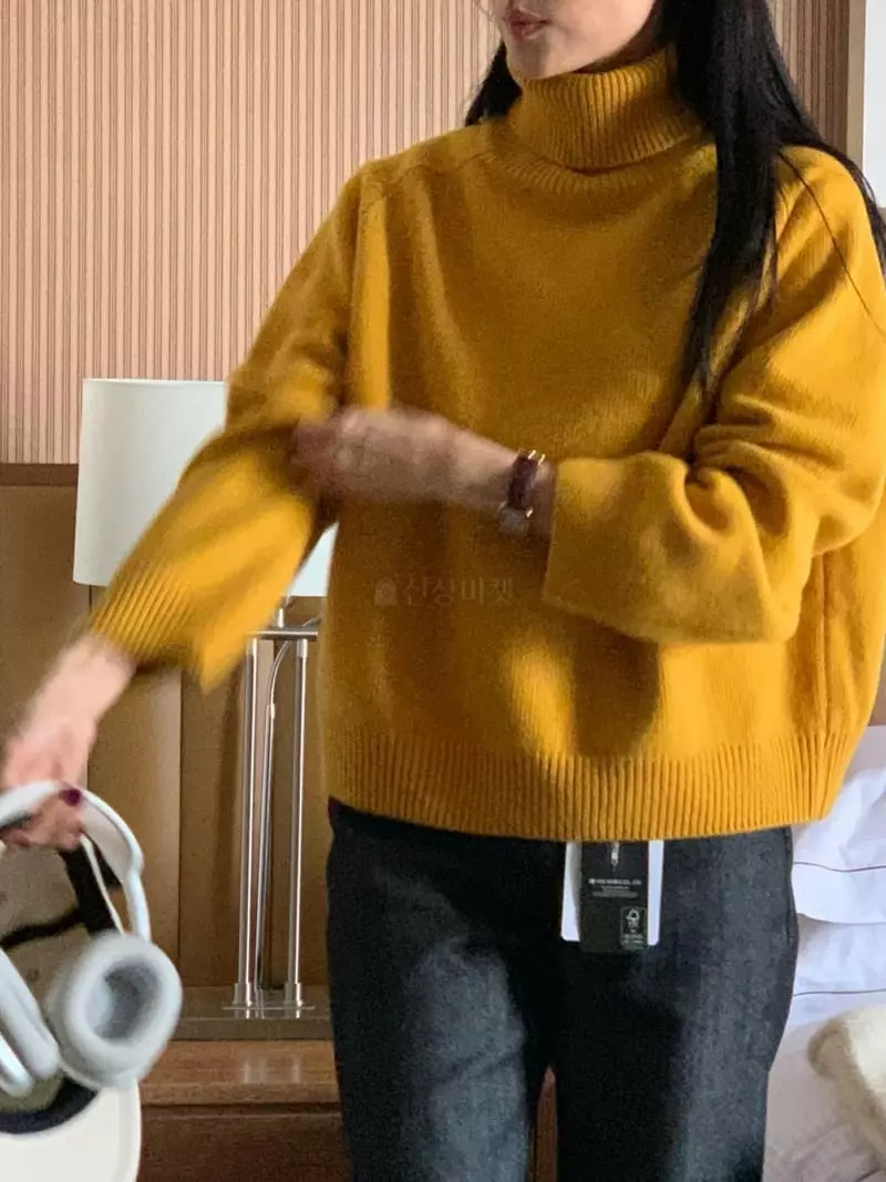 Baking Powder - Korean Women Fashion - #momslook - Ground Turtleneck Tee - 4