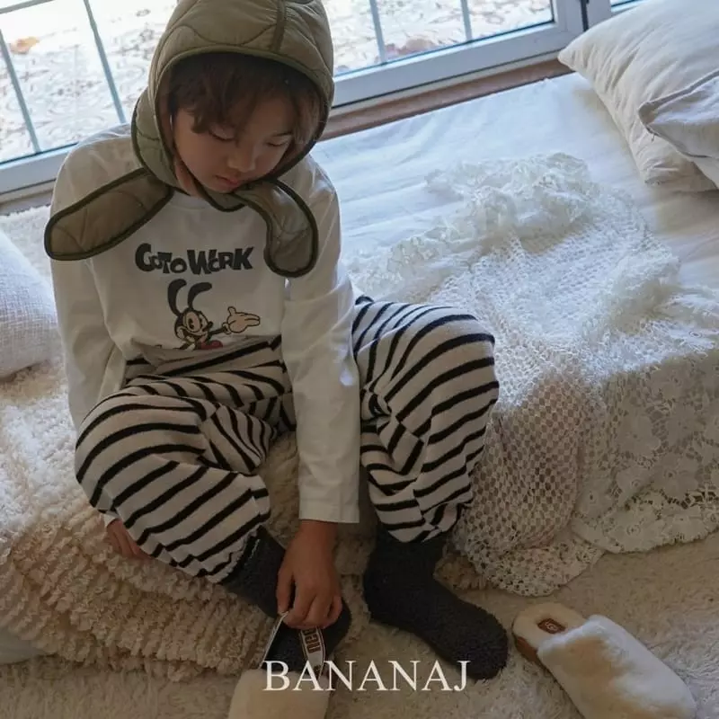 Banana J - Korean Children Fashion - #childofig - Vintage Tee
