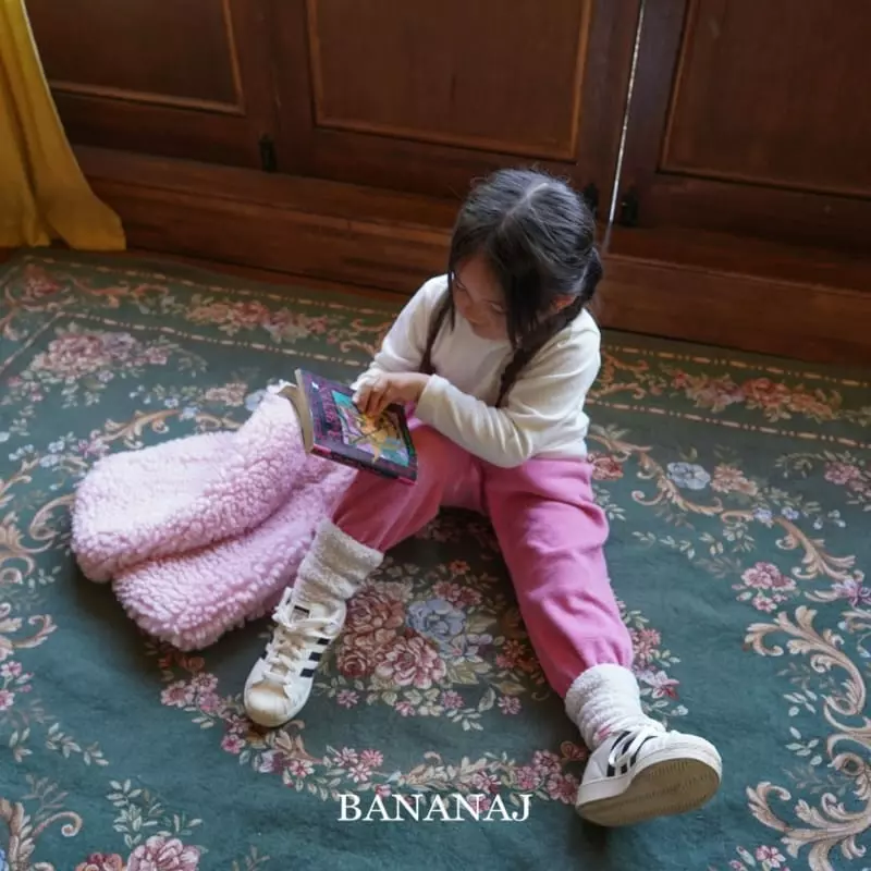 Banana J - Korean Children Fashion - #childofig - Boodle Fleece Tee - 6