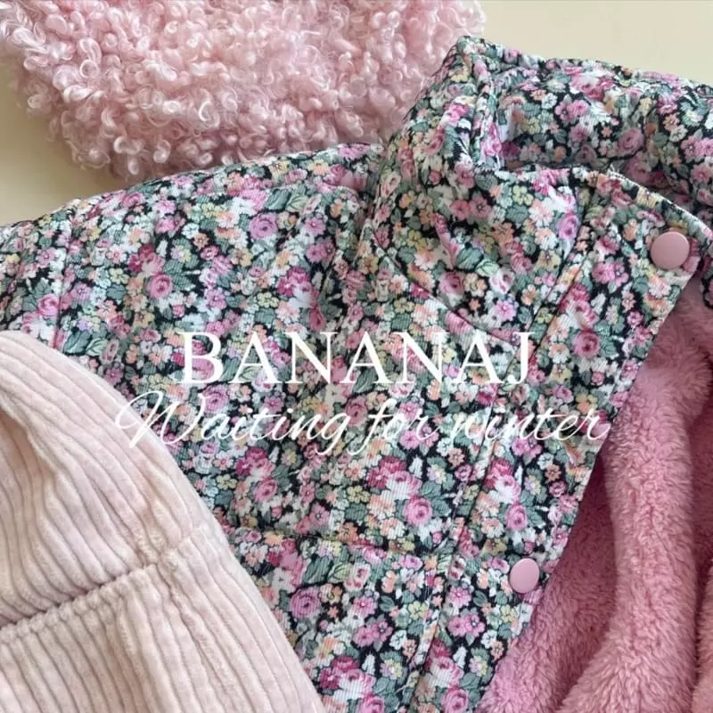 Banana J - Korean Children Fashion - #childrensboutique - Flower Padding