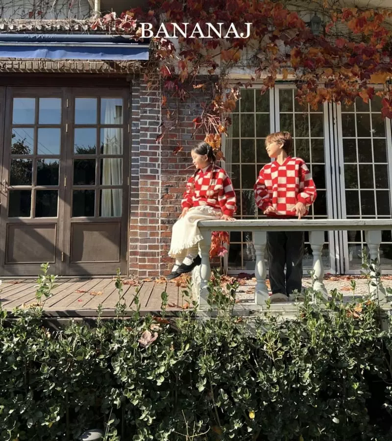 Banana J - Korean Children Fashion - #minifashionista - Check Dumble Sweatshirt - 4