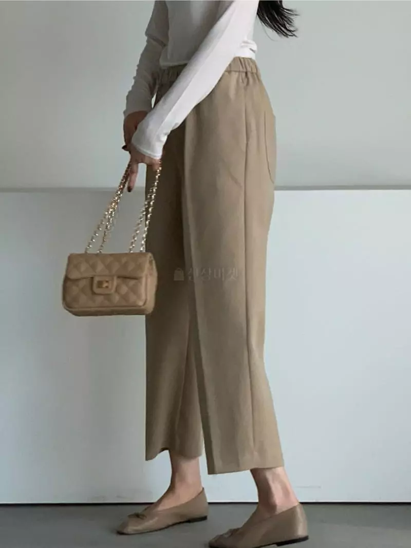 Baribari - Korean Women Fashion - #momslook - Peach Banding Pants - 2