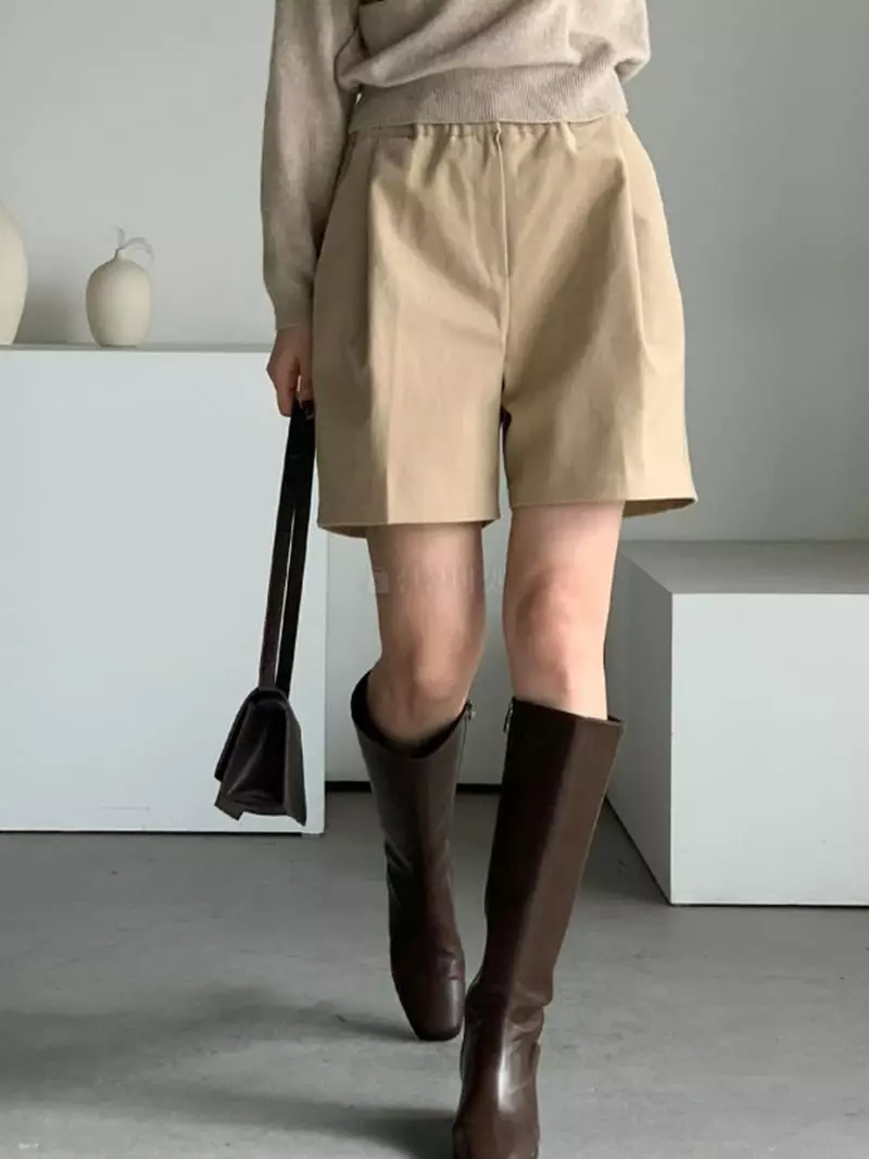 Baribari - Korean Women Fashion - #momslook - Peach Shorts - 12