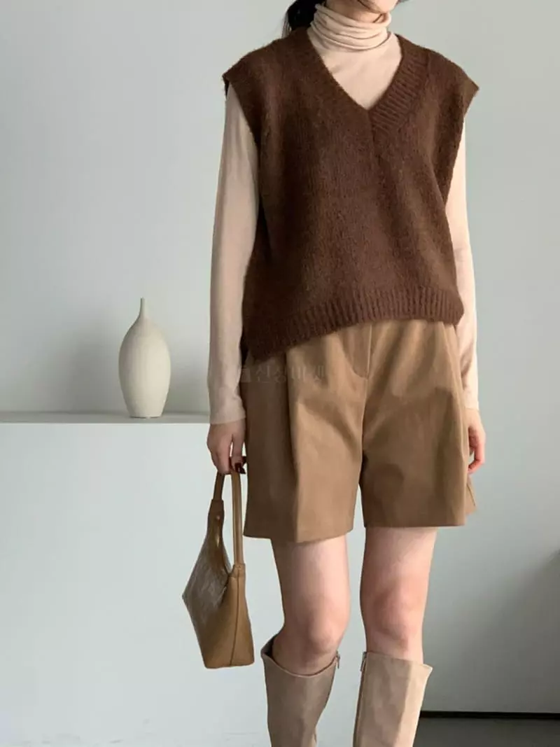 Baribari - Korean Women Fashion - #momslook - Peach Shorts - 2
